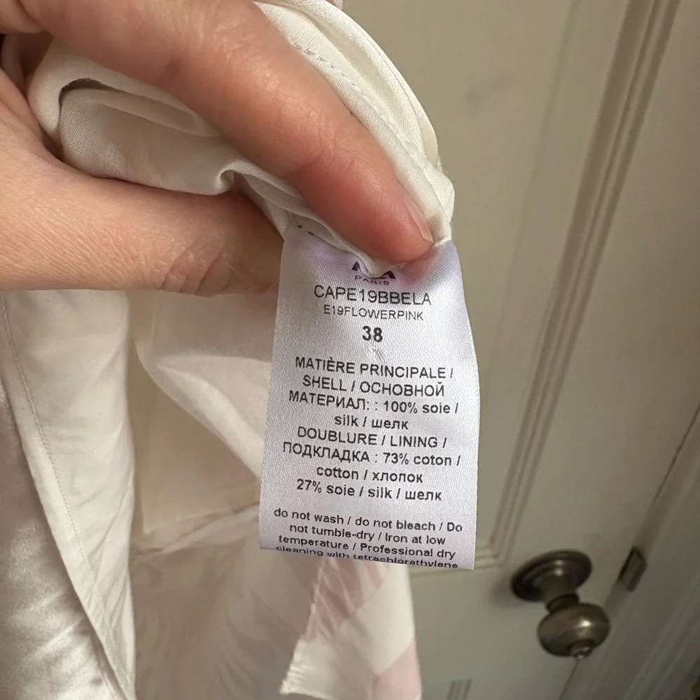 Floral Asymmetrical Skirt in Pink and White - Picture 4 of 4